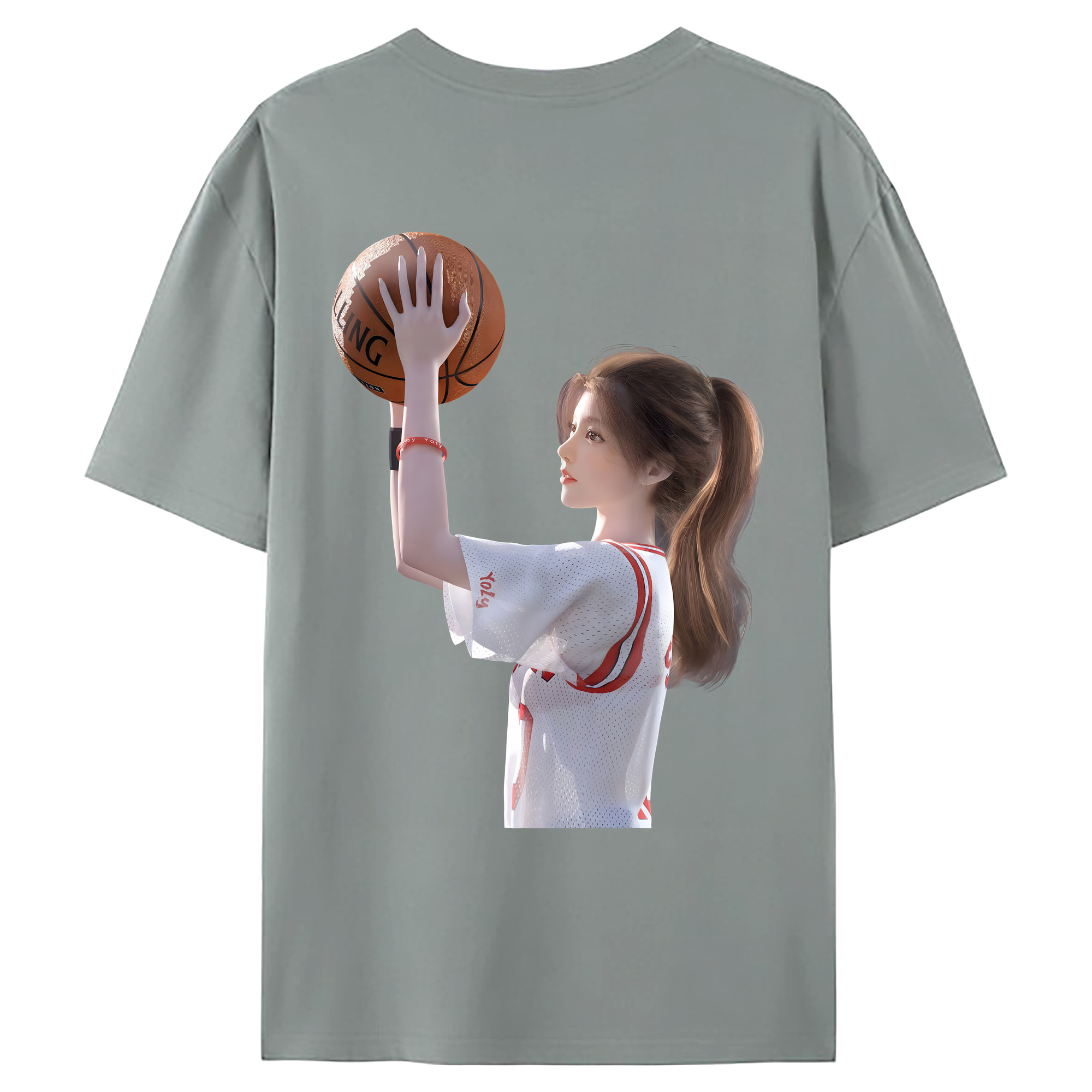 （画像用） SLAM DUNK／スラムダンク 綿100％ メンズ半袖Tシャツ（バックプリント） 通気性